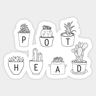 Pot Head Sticker